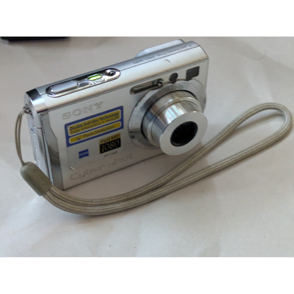 Sony Cyber-shot DSC-W80 7.2MP Digital Camera Silver Bundle 4GB Card Working - Picture 5 of 11